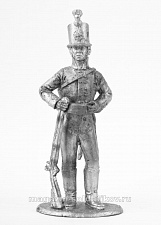 Миниатюра из олова 401 РТ Рядовой егерских полков 1802-06 гг., 54 мм, Ратник - фото