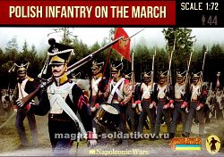 Солдатики из пластика Polish infantry on the March (1/72) Strelets