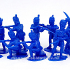 Солдатики из пластика French Grenadier Infantry 12 figures in 8 poses blue 1:32, Timpo