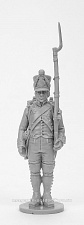 Сборная миниатюра из смолы Фузилер линейной пехоты в кивере. Франция, 1806-1812 гг, 28 мм, Аванпост - фото