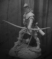 Сборная фигура из смолы Robin Hood from Sherwood Forest, 75 мм, Mercury Models - фото