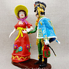 Гусар с дамой, цветная полимерная глина