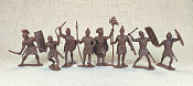 Фигурка из пластика Римские легионеры, набор из 8 фигур, 65 мм АРК моделс - фото