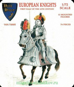 Солдатики из пластика Европейские рыцари 16 века (1/72) Orion