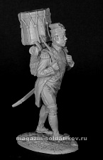 Сборная миниатюра из смолы Барабанщик гренадерских рот линейных полков, Франция 1800-05, 54 мм, Chronos miniatures - фото