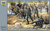 Солдатики из пластика Немецкая пехота Первой мировой войны (1/72) Звезда - фото