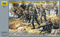 Солдатики из пластика Немецкая пехота Первой мировой войны (1/72) Звезда