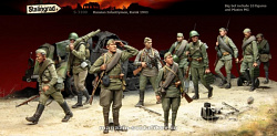 Сборные фигуры из смолы Советские пехотинцы, 10 фигурок 1/35, Stalingrad