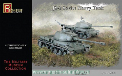Сборная модель из пластика Советский тяжелый танк ИС-2 (2 шт.), 1:72, Pegasus