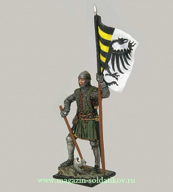 Миниатюра в росписи Немецкий пехотинец, XIV век , 54 мм