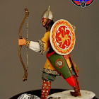 Сборная миниатюра из металла Русский лучник 1242 г, 1:30, Оловянный парад