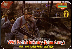 Солдатики из пластика Polish Infantry WWI (1/72) Strelets