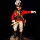 Сборная миниатюра из металла Офицер конной артиллерии, 1794 г. 1:30, Оловянный парад
