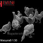 Сборная миниатюра из смолы Домашние птицы, 60 мм, HIMINI