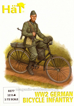 Солдатики из пластика WWI German Bicycle Infantry, (1:72), Hat