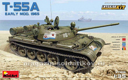 Сборная модель из пластика Советский средний танк T-54А, образца 1965 г. с интерьером MiniArt (1/35)