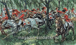 Солдатики из пластика ИТ Набор солдатиков «Британская лёгкая кавалерия (Война за независимость США)» (1/72) Italeri