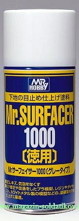 Грунтовка Mr. Surfacer, 100 мм, Mr. Hobby