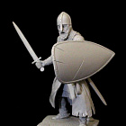 Сборная миниатюра из смолы European knight 12 th, 54 mm Medieval Forge Miniatures