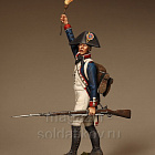 Сборная фигура из смолы SM 5411 Фузелёр французской линейной пехоты. 1792-1798, 54 мм, SOGA miniatures