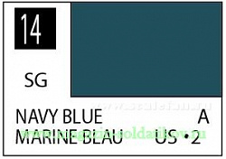 Краска художественная 10 мл. флотская синяя, полуглянцевая, Mr. Hobby