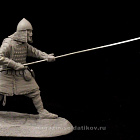 Сборная миниатюра из смолы Russian Spearman 13th c. 54 mm Medieval Forge Miniatures