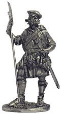 Миниатюра из металла 014. Шотландец, XVIII в. EK Castings - фото