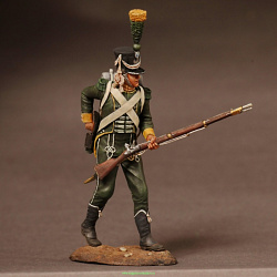 Сборная фигура из смолы Вестфальский егерь Королевской гвардии, 1809-11 гг., 54 мм, Chronos miniatures