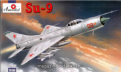 Сборная модель из пластика Су-9 Советский истребитель-бомбардировщик Amodel (1/72)