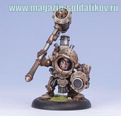 Сборная миниатюра из металла и смоллы Mercenary Warcaster Durgen Madhammer BLI, Warmachine - фото