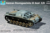Сборная модель из пластика Бронетехника САУ «Штурмгешютц» III Ausf.C/D, 1:72 Трумпетер - фото