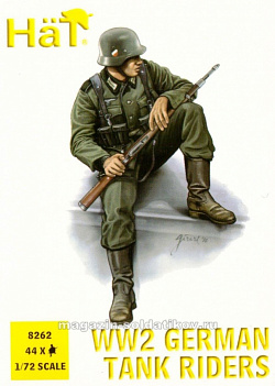 Солдатики из пластика WW2 German Tank Riders (1:72), Hat