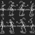 Сборная миниатюра из металла Миры Фэнтези: Хранительница черепов, 54 мм, Chronos miniatures