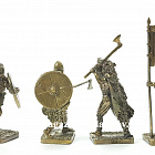 Солдатики из металла Викинги (наб. 6 шт,) 40 мм, Бронзовая коллекция
