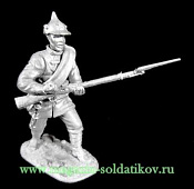 Миниатюра из металла Красногвардеец в буденовке 54 мм, Магазин Солдатики - фото