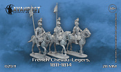 Сборная миниатюра из смолы Французская кавалерия: шеволежеры (1811-1814), 28 мм, Аванпост - фото