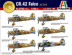 Сборная модель из пластика ИТ Самолет CR.42 Falco (1/48) Italeri