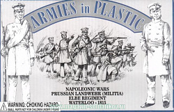 Прусский ландвер. Эльба, 1815 г., 1/32, Armies in plastic