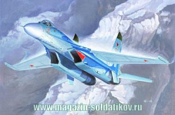 Сборная модель из пластика Самолет Russian Su-27 Flanker B Fighter 1:72 Трумпетер