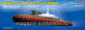 Сборная модель из пластика Подводная лодка Plan Type 092 Xia Class SSN (1/350) Hobbyboss - фото