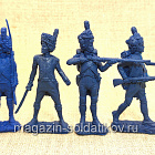 Пешие гренадеры Старой гвардии Наполеона (синий), набор №1, 1:32, Уфимский солдатик