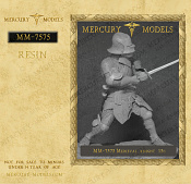Сборная фигура из смолы Medieval knigt 15 century, 75 мм, Mercury Models - фото