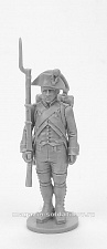 Сборная миниатюра из смолы Сержант линейной пехоты в шляпе. Франция, 1802-1806 гг, 28 мм, Аванпост - фото
