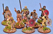 Сборные фигуры из металла Набор миниатюр Scots Soer-Chele (Warriors), 28 мм, Gripping Beast (SAGA) - фото