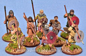 Сборные фигуры из металла Набор миниатюр Scots Soer-Chele (Warriors), 28 мм, Gripping Beast (SAGA) - фото