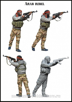 Сборная миниатюра из смолы ЕМ 35147 Арабский повстанец 1/35 Evolution