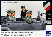 Сборные фигуры из пластика MB 3570 Fräulein, what are you doing today? German militar, (1/35) Master Box - фото