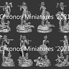 Сборная миниатюра из смолы Миры Фэнтези: Варварша, 75 мм Chronos Miniatures
