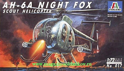 Сборная модель из пластика ИТ Вертолет АН-64 Night Fox (1/72) Italeri