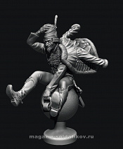 Сборная фигура из металла Барон Мюнхгаузен, 54 мм, Chronos miniatures - фото